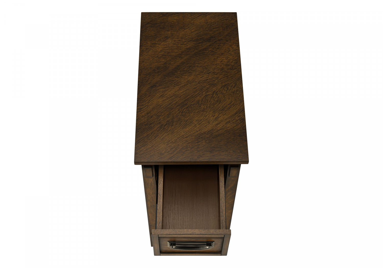 Aurea Walnut Side Table - Modern End Table for Living Room, Bedroom & Office - Stylish Small Accent Table with Wooden Finish