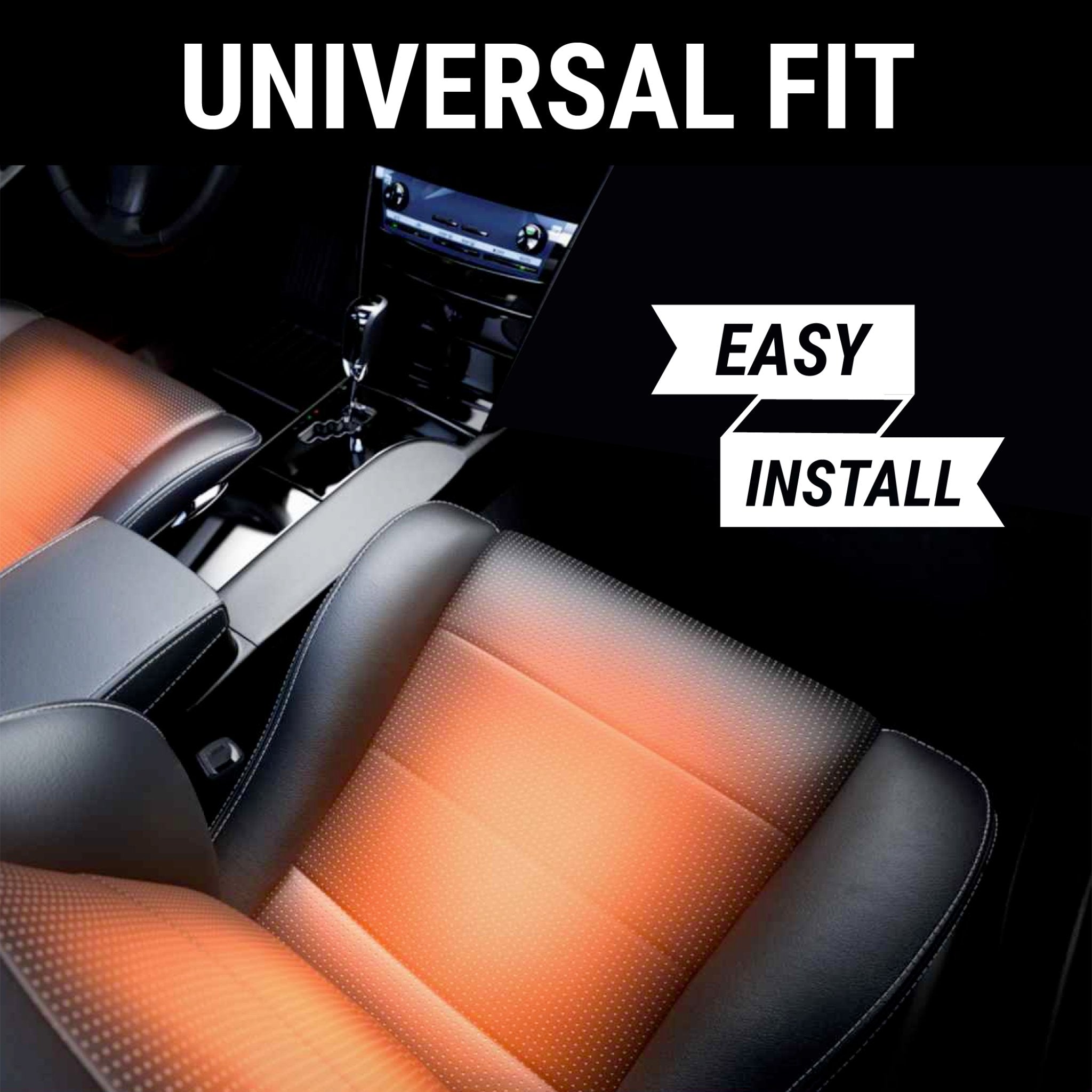 1904 Rambler Model K Carbon Fiber Heated Seat Kit with High/Low Switch - Dual Heating Elements for Single Seat - Perfect for Classic Car Restoration & Winter Comfort