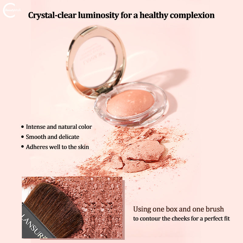 LANSUR Perfectly Baked Blush - Long Lasting Matte & Shimmer Blush Makeup for Cheeks - Ideal for Everyday Wear, Date Night & Special Occasions