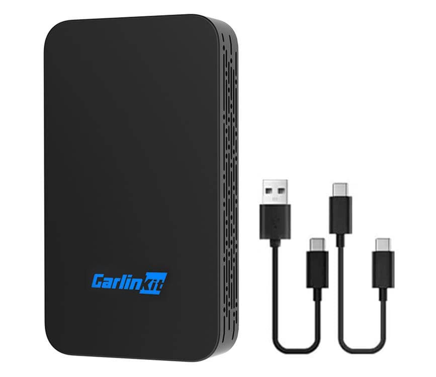 CarlinKit 5.0 Wireless CarPlay & Android Auto Adapter - Plug & Play for 2016-2025 Vehicles | Online Updates | Dual Channel Connection | Convert Wired to Wireless | Perfect for Commuting, Road Trips & Hands-Free Driving