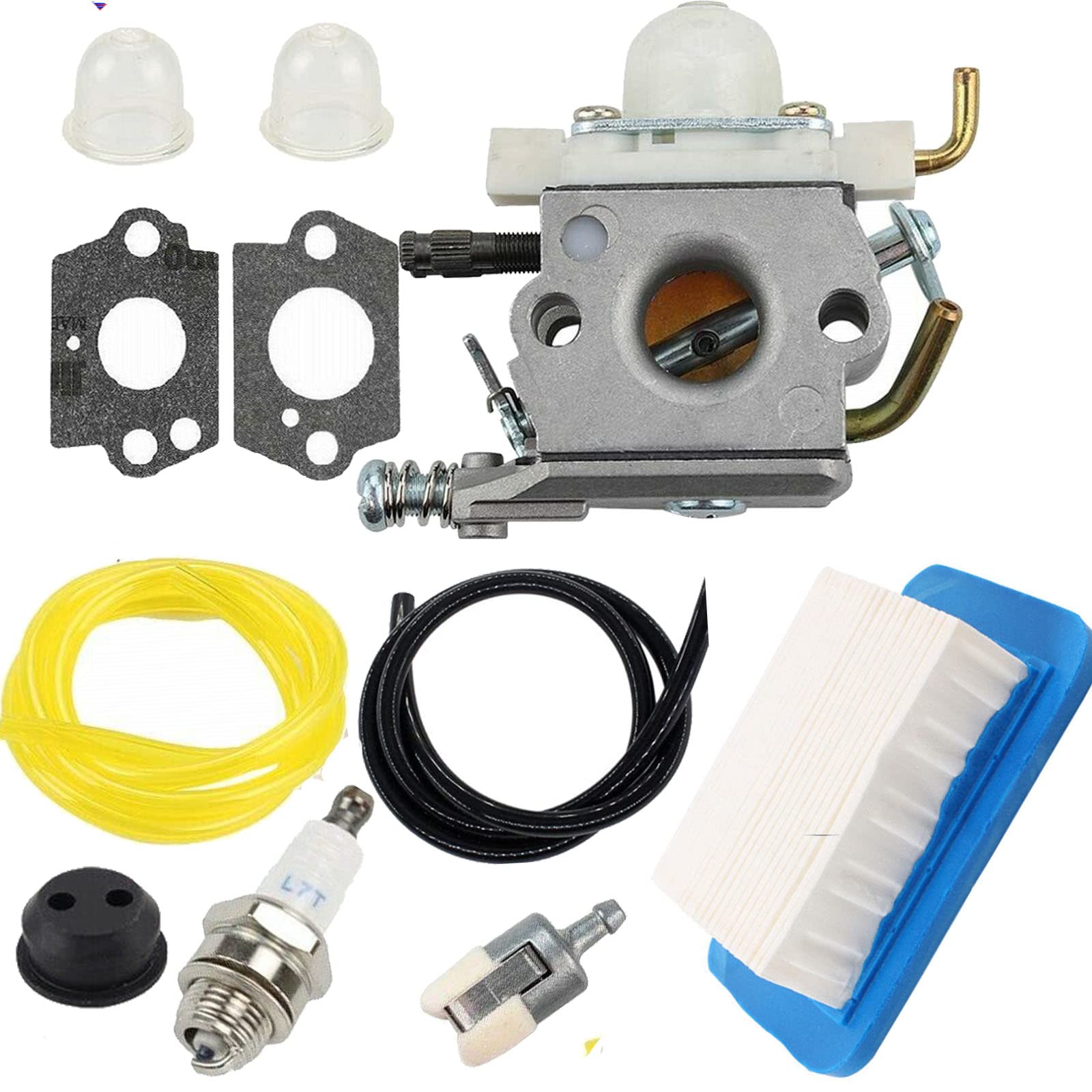 Echo PB-602 PB-603 PB-610 PB-611 PB403H PB403T Blower Carburetor Replacement Kit with Air Filter - Compatible with A021000890 C1M-K49 C1M-K77 - Perfect for Lawn Maintenance & Landscaping Equipment Repair