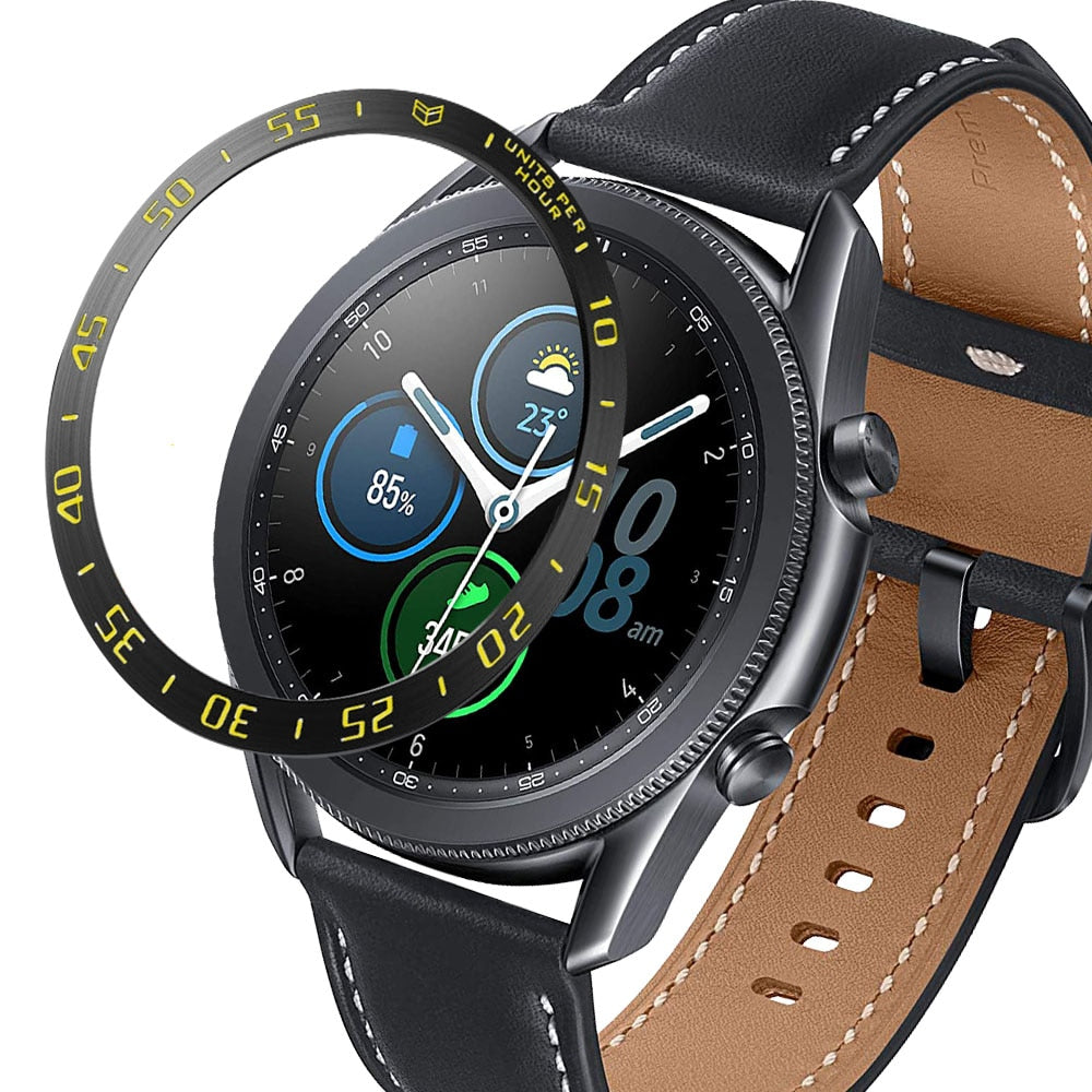 Samsung Galaxy Watch Bezel Ring - Premium Stainless Steel Rotating Bezel Cover for Galaxy Watch 4/5/6 - Perfect for Fitness Tracking, Workouts, and Everyday Style