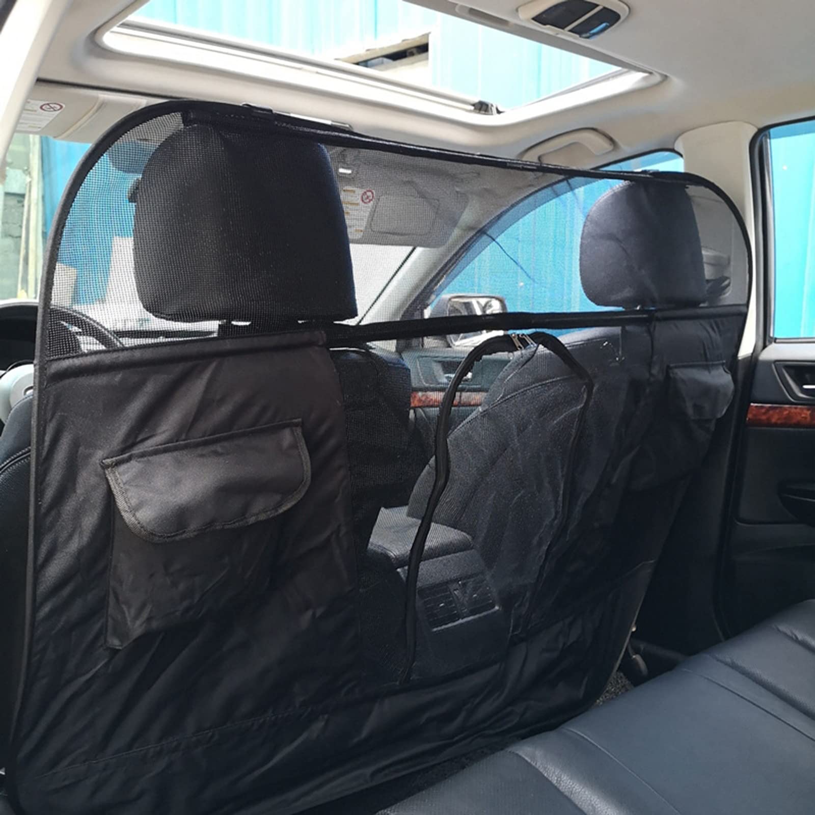SCOTEEP Universal Dog Car Barrier for SUVs, Vans & Vehicles - 53.5