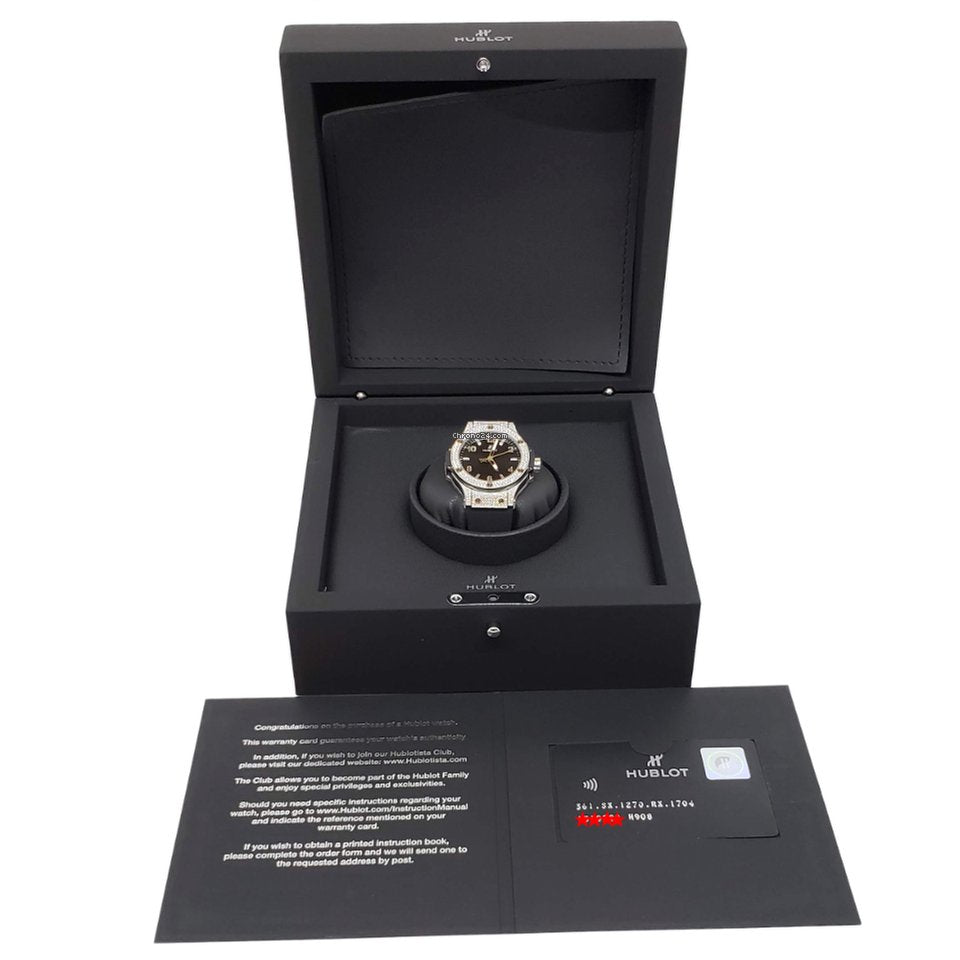 Hublot Big Bang 38mm Stainless Steel Diamond Ladies Watch - Luxury Women's Timepiece for Formal Events & Special Occasions