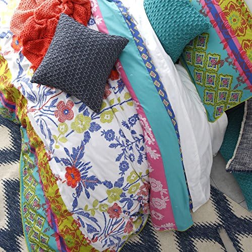 Logan & Mason Frida Multi Quilt Cover Set - Queen Size Bedding with Vibrant Patterns - Perfect for Bohemian & Eclectic Home Decor