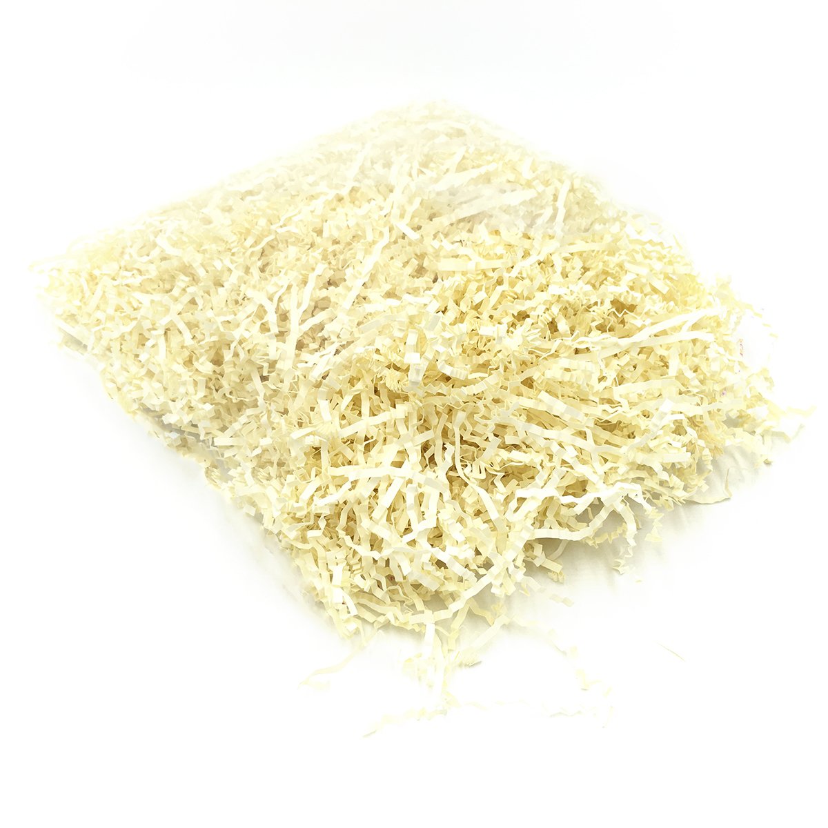 SUPVOX 100g Crinkle Paper Shreds - Crinkle Cut Filler Paper for Gift Wrapping, Basket Filling, Party Decorations (Milk White) - Perfect for Easter Baskets, Birthday Gifts & Wedding Decor