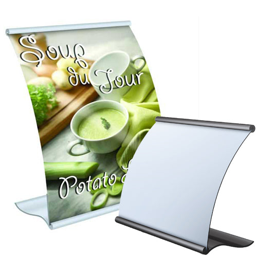 Curved Mount CounterTop Display Stand - 14