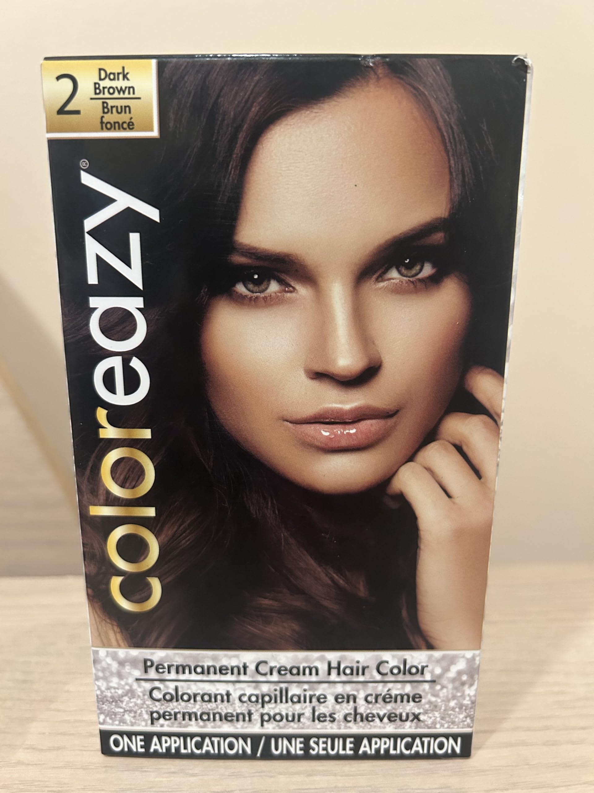 ColorEazy Permanent Cream Hair Color 2 Dark Brown - 3.47 oz (De La Ritz) | Long-Lasting Natural-Looking Hair Dye for Women & Men | At-Home Salon Quality Hair Coloring for Gray Coverage & Vibrant Color