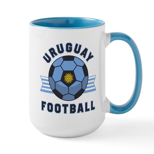 White/Blue Inside - Uruguay Football Mugs