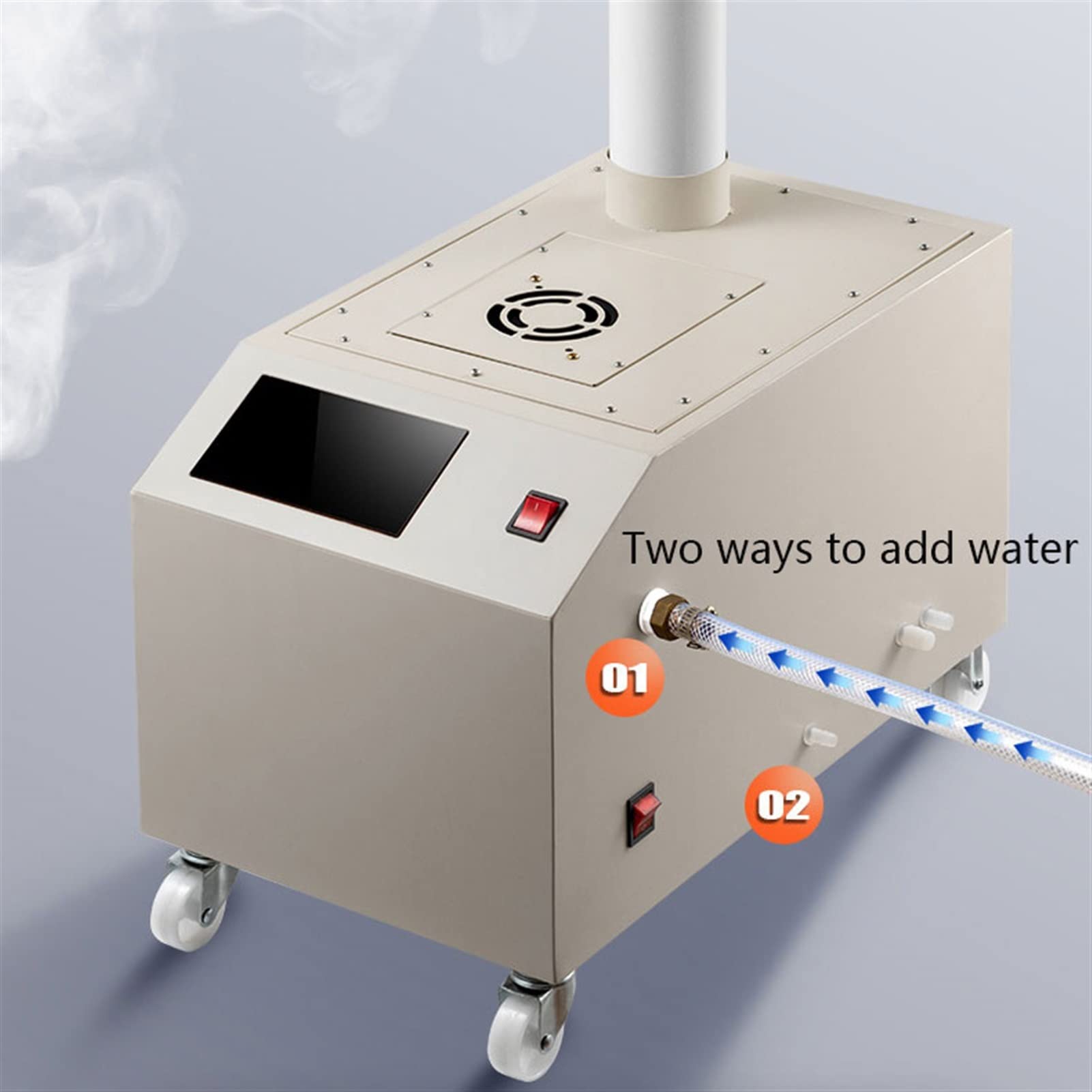 Large Room Humidifier with Humidistat & Remote Timer - 5L/H Top Fill Humidifier for Bedroom, Office, Nursery - Auto Shut-Off, Waterless Protection - Perfect for Dry Air Relief in Winter (Color Options: A/B)