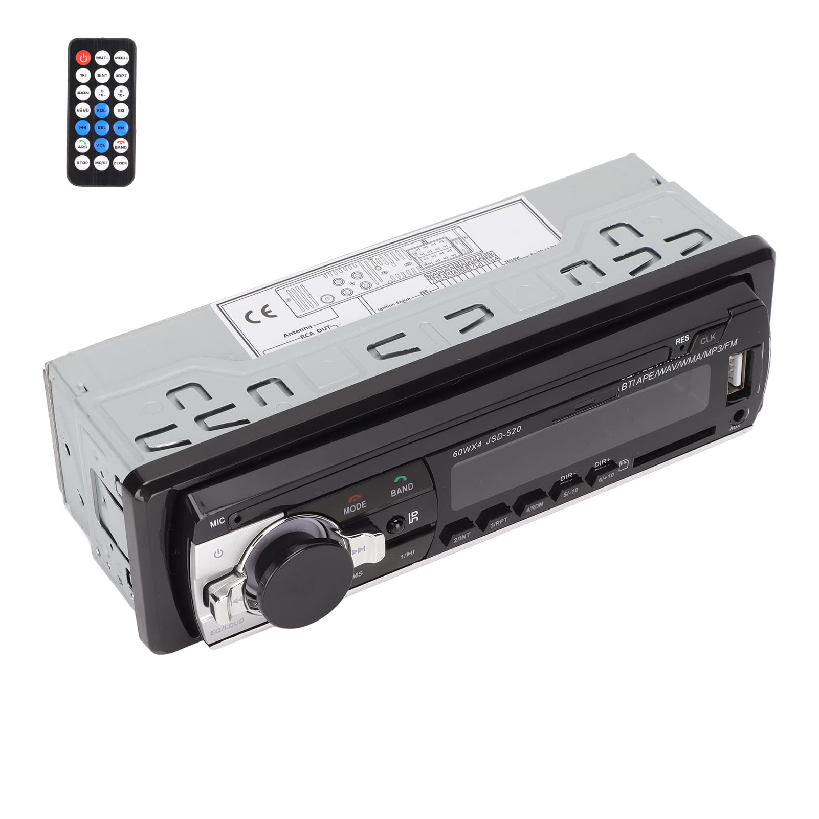 Multimedia Car Stereo with AI Voice Control | Bluetooth Audio Dual BT Connection | LED Display | Hands-Free Calling | USB 2.0 & DVD Player | Car Radio Audio System for Enhanced Driving Experience | Perfect for Commuting, Road Trips & In-Car Entertainment