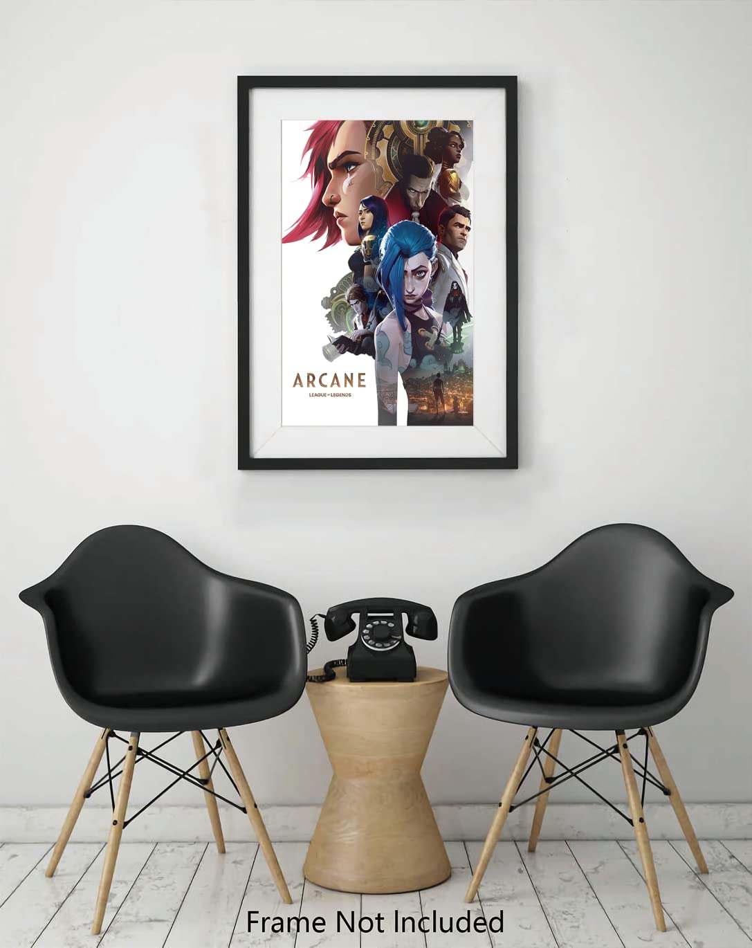 Arcane League of Legends Anime Movie Poster - 11x17 Inch (28x43cm) Matte Wall Art Print for Room Decor | Cool Gaming Poster for Bedroom, Office & Man Cave | Frameless Gift for Gamers & Anime Fans