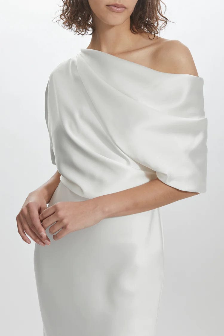 Amsale LW204 Women's Wedding Dress Size 4 - Elegant Bridal Gown for Church Ceremony & Reception