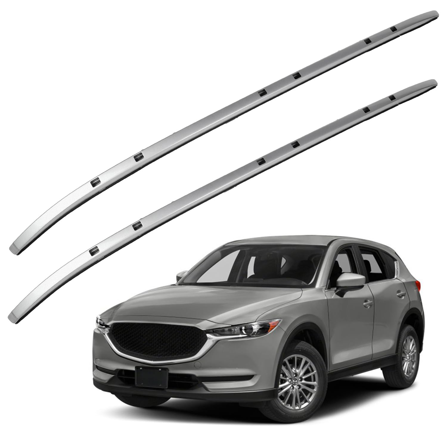 OCPTY Universal Roof Rack for Mazda CX-5 2017-2019 | Heavy Duty Cargo Carrier for Luggage, Kayak, Canoe, Bike, Snowboard & Ski | Perfect for Road Trips, Camping & Outdoor Adventures