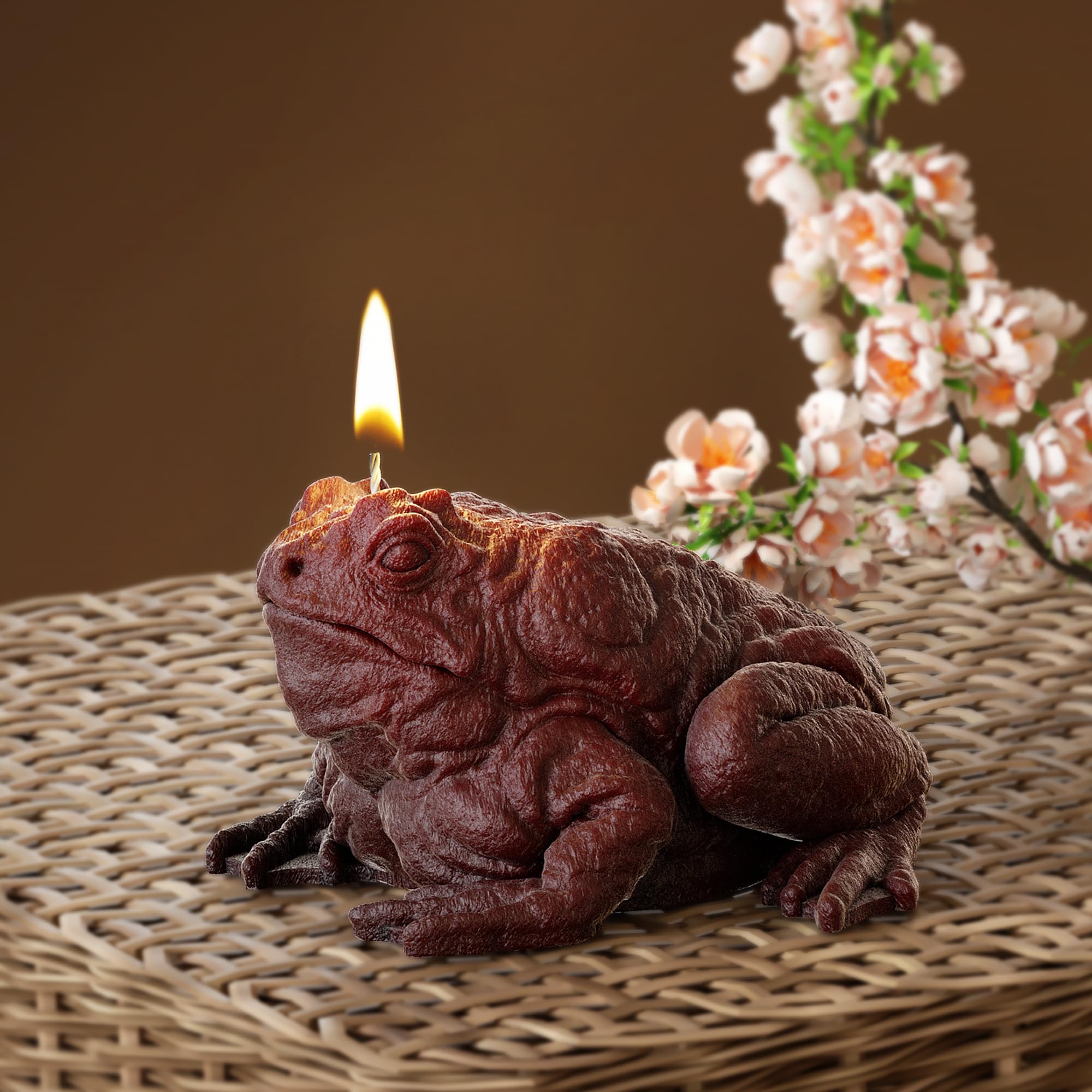Toad Silicone Mold for Resin Casting & Candle Making - 3D Frog Candle Mold, Animal Clay Jewelry Mold, DIY Craft Supplies for Home Decor, Gift Making, Halloween & Party Decorations