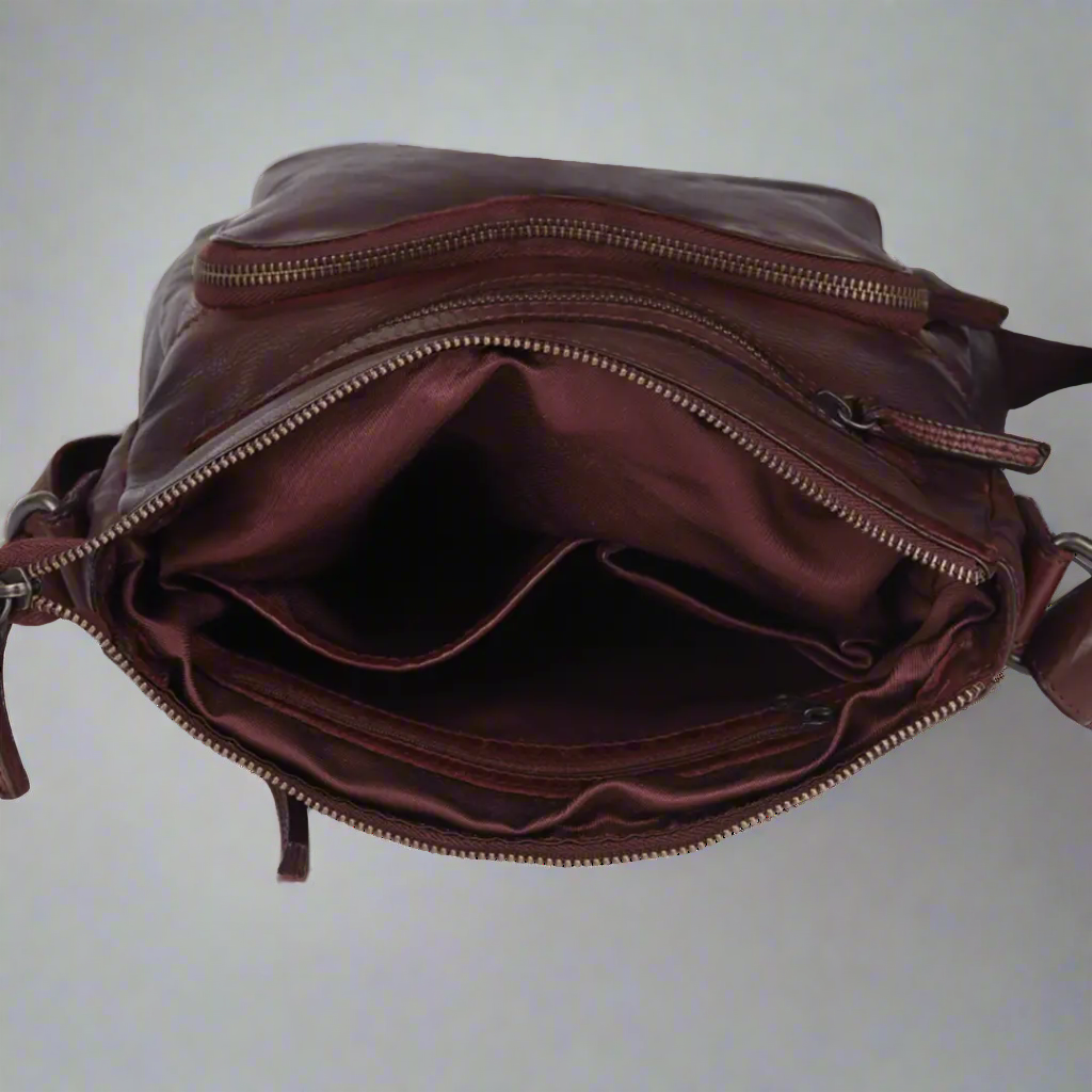 MET Front Organizer Crossbody Bag for Women - Stylish & Functional Small Shoulder Bag with Multiple Pockets - Perfect for Travel, Work, and Everyday Use