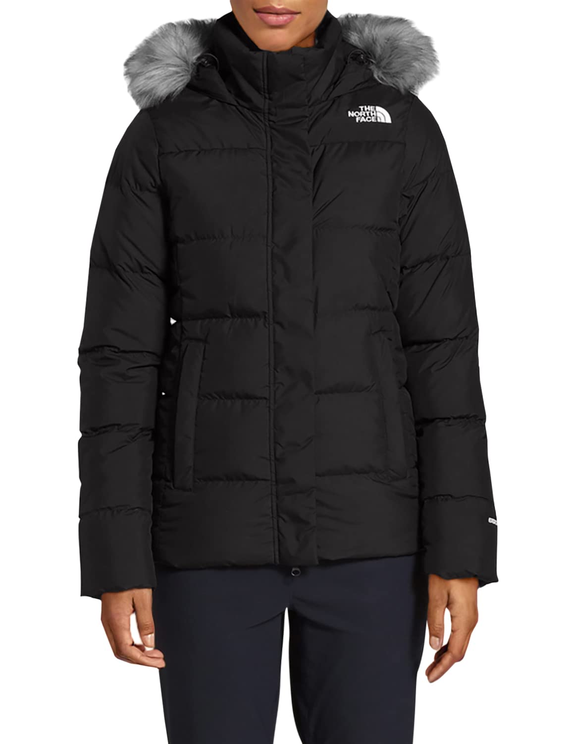 Vintage White Women's Gotham Jacket - Waterproof Windbreaker for Outdoor Activities, Hiking & Travel | Fashionable Winter Coat with Hood