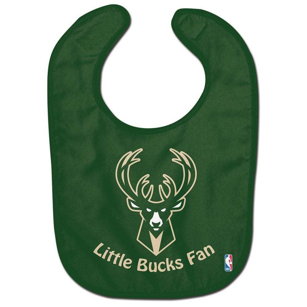 Wincraft NBA Milwaukee Bucks WCRA2059815 All Pro Baby Bib - Soft & Absorbent Drool Bib for Infants - Perfect for Game Day, Feeding, and Playtime
