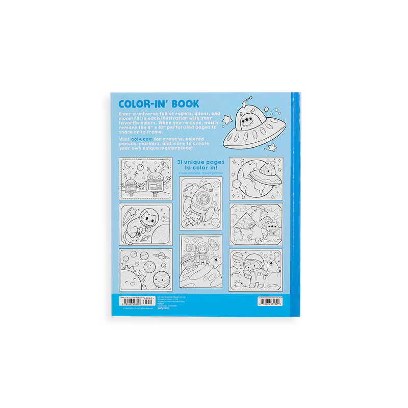 Outer Space Coloring Book for Kids - Explore Planets, Stars & Galaxies - Fun & Educational Activity for Home & Travel