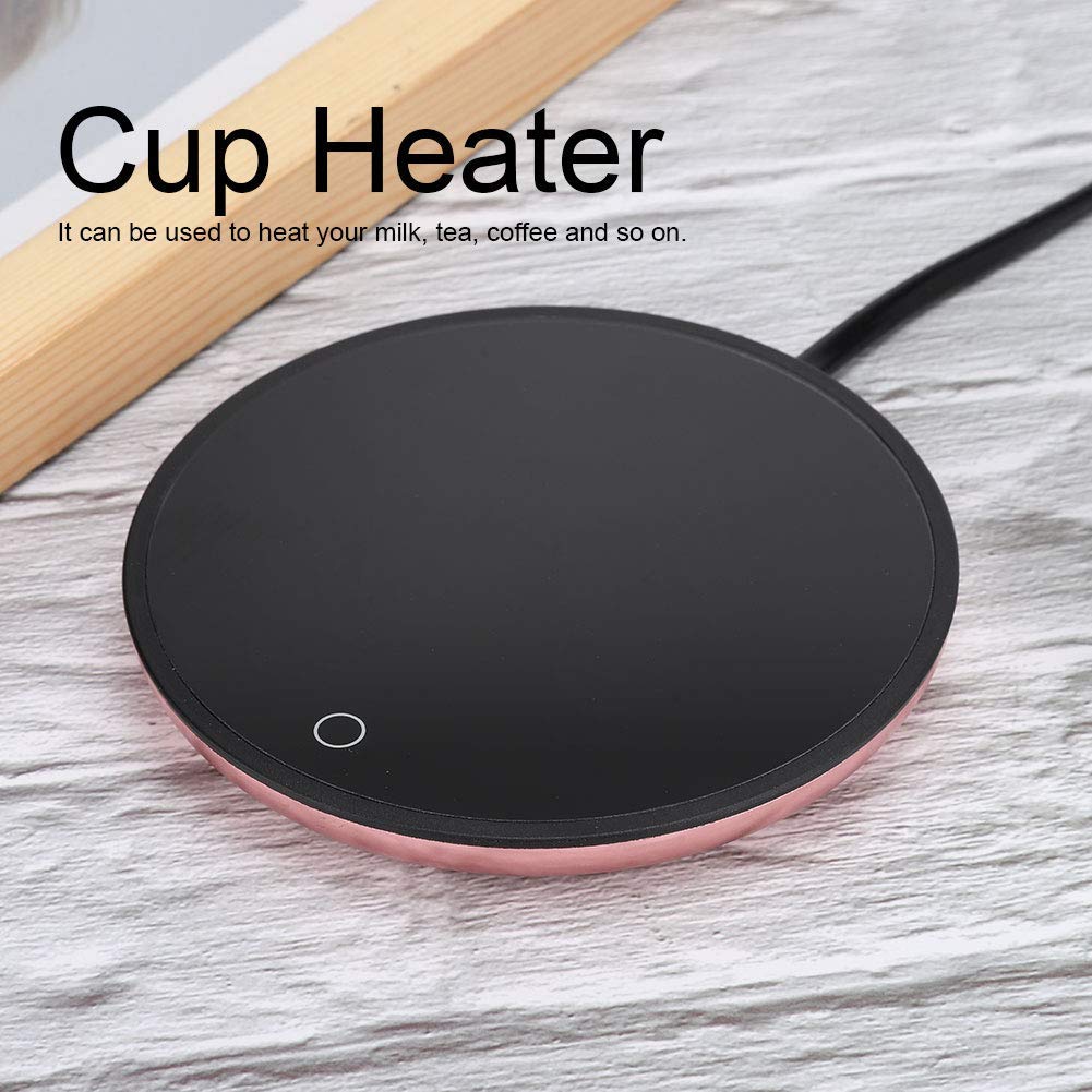 Yosoo Electric Cup Warmer Pad - USB Touch Heater for Coffee, Tea, Milk - Keep Beverages Warm at Home or Office (Golden) - Perfect for Desks, Nightstands & Workspaces