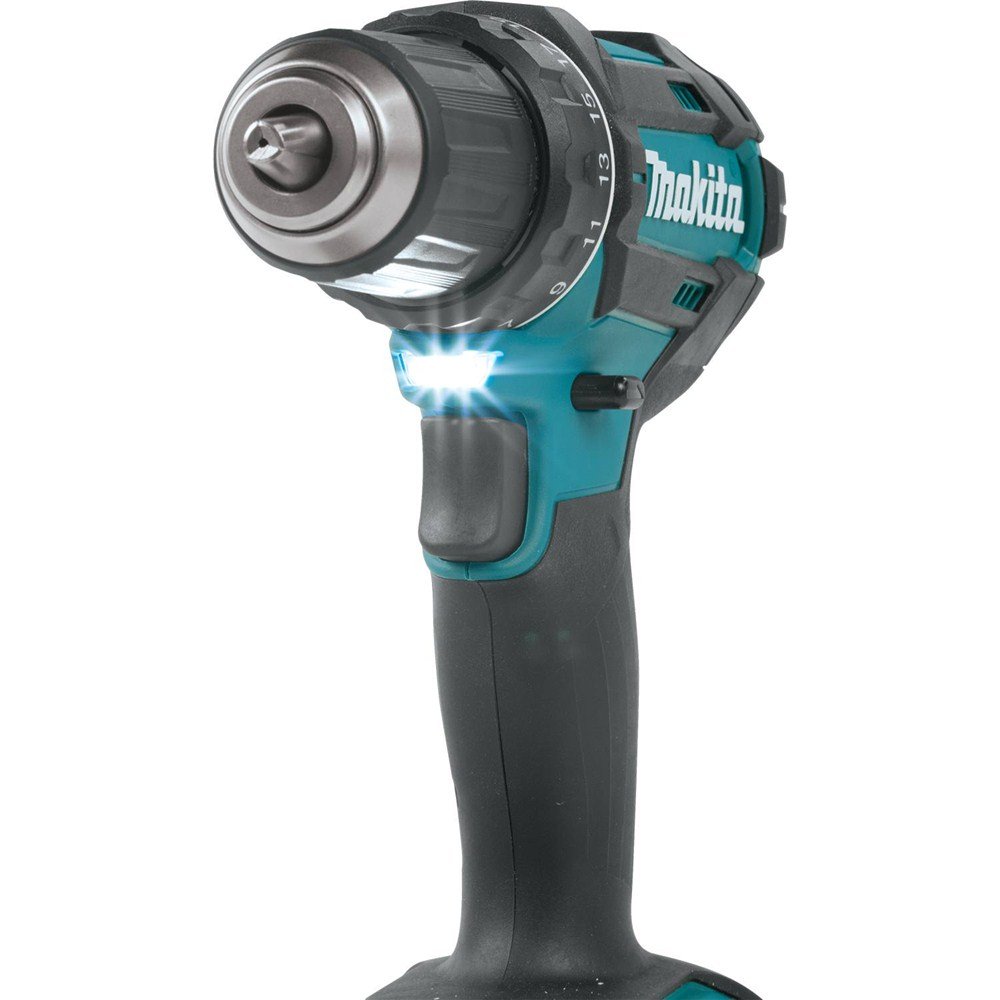 **Makita XFD10R 18V LXT® Lithium-Ion Cordless Drill Driver Kit with 2.0Ah Battery - Compact & Powerful for DIY, Woodworking, and Home Improvement Projects**