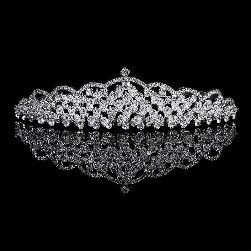Sparkling Rhinestone Wedding Tiaras & Crowns for Bride – Elegant Bridal Headpiece for Weddings, Prom, Pageants & Special Occasions