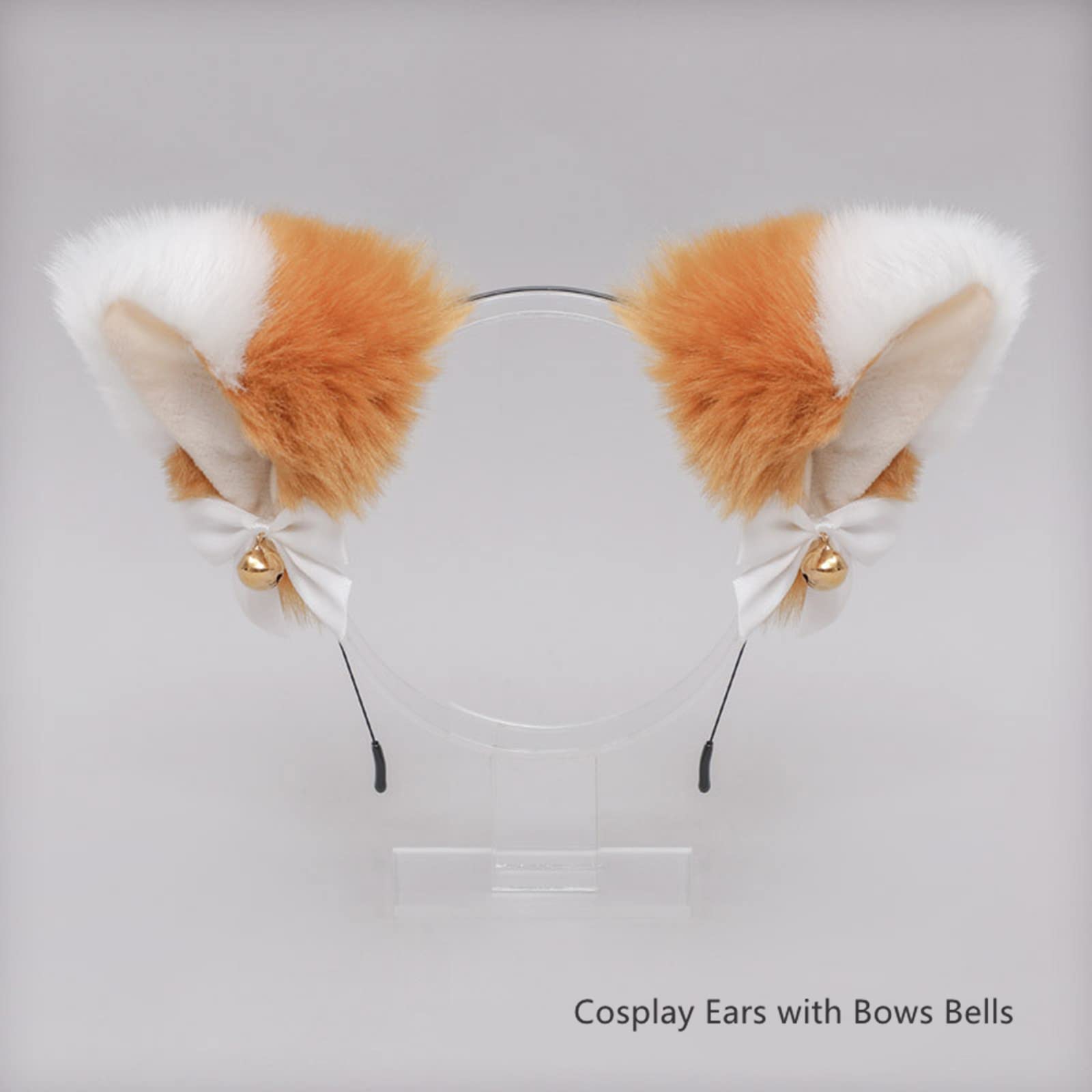 Fxaelian Animal Fox Cat Dog Ears Headband - Cute Furry Cosplay Costume Accessories for Halloween, Parties, Anime Conventions & TikTok Videos
