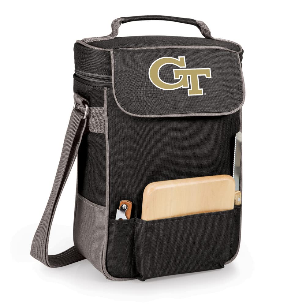 PICNIC TIME NCAA Duet Insulated Wine and Cheese Tote - Portable Cooler Bag for Outdoor Picnics, Beach Trips & Tailgating Parties