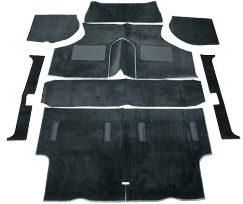 Complete Replacement Interior Carpet Kit Black for Classic Austin Mini Saloon - Premium Fit Car Floor Mats | Perfect for Restoration Projects & Vintage Car Enthusiasts