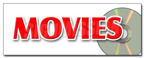 SignMission 12-Inch Movie Theater Decal Sticker Set - Cinema Film Reel, Popcorn & Watch Design - Perfect for Home Theater Decor, Laptop Stickers & Gift for Movie Lovers