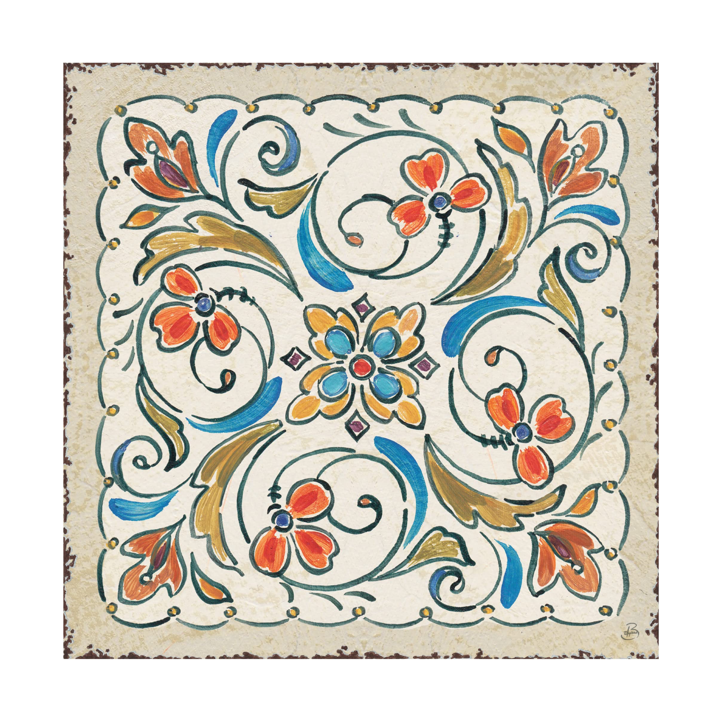 Trademark Fine Art 'Summer Shells II Nautical' Canvas Wall Art Print by Kathrine Lovell - Perfect for Beach House Decor, Coastal Living Room & Nautical Bedroom