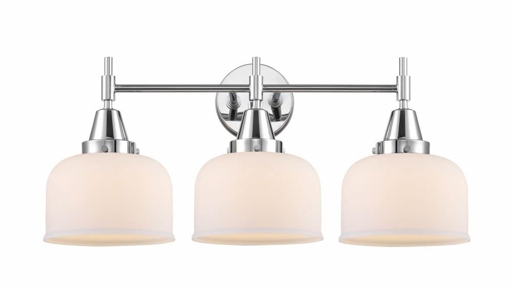 Innovations 447-3W-PC-G71 Chrome Finish Transitional 3-Light Bathroom Vanity Set - Perfect for Modern Bathrooms, Powder Rooms & Home Renovations
