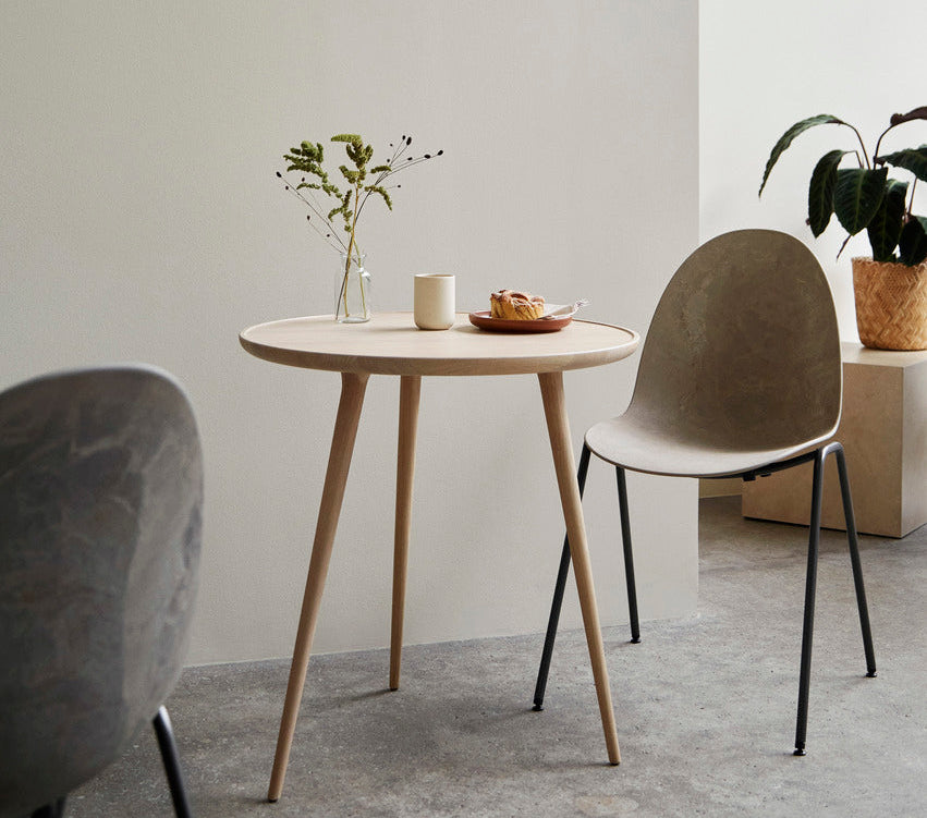 Eternity Side Chair by Mater - Modern Dining Chair for Kitchen, Living Room & Office - Sustainable Wooden Accent Chair with Ergonomic Design