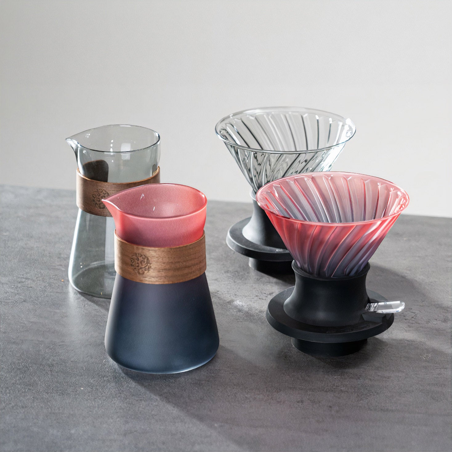 Premium V60 Pour Over Coffee Maker Set with Glass Dripper - Perfect for Home Baristas & Specialty Coffee Lovers - Ideal for Morning Brews & Coffee Tasting Sessions