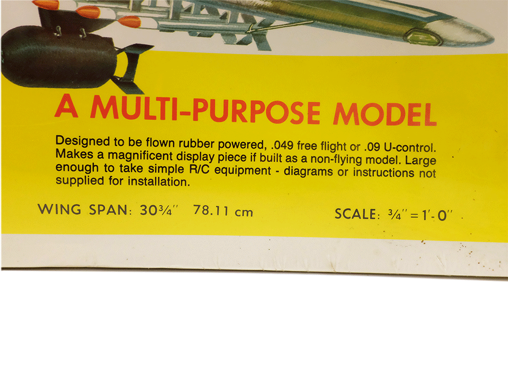 Guillow's P-47D Thunderbolt Balsa Wood Model Airplane Kit - 3/4