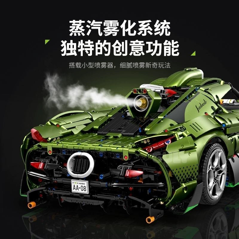 3838pcs GULY 10628 Koenigsegg 1:8 Scale Model Car - 18K Gold Electroplated Collectible Sports Car for Display & Gift Giving