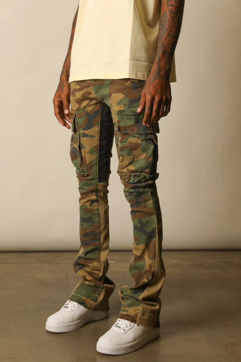 GETD LA Comando Camo Jeans - Stylish Camouflage Denim Pants for Men | Perfect for Outdoor Adventures, Casual Wear & Street Fashion