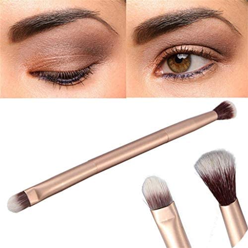 Professional MeeTo Double Ended Eyeshadow Brush Pen - 2-in-1 Makeup Brush for Blending & Precision Application | Perfect for Travel, On-the-Go Touch Ups & Professional Makeup Kits