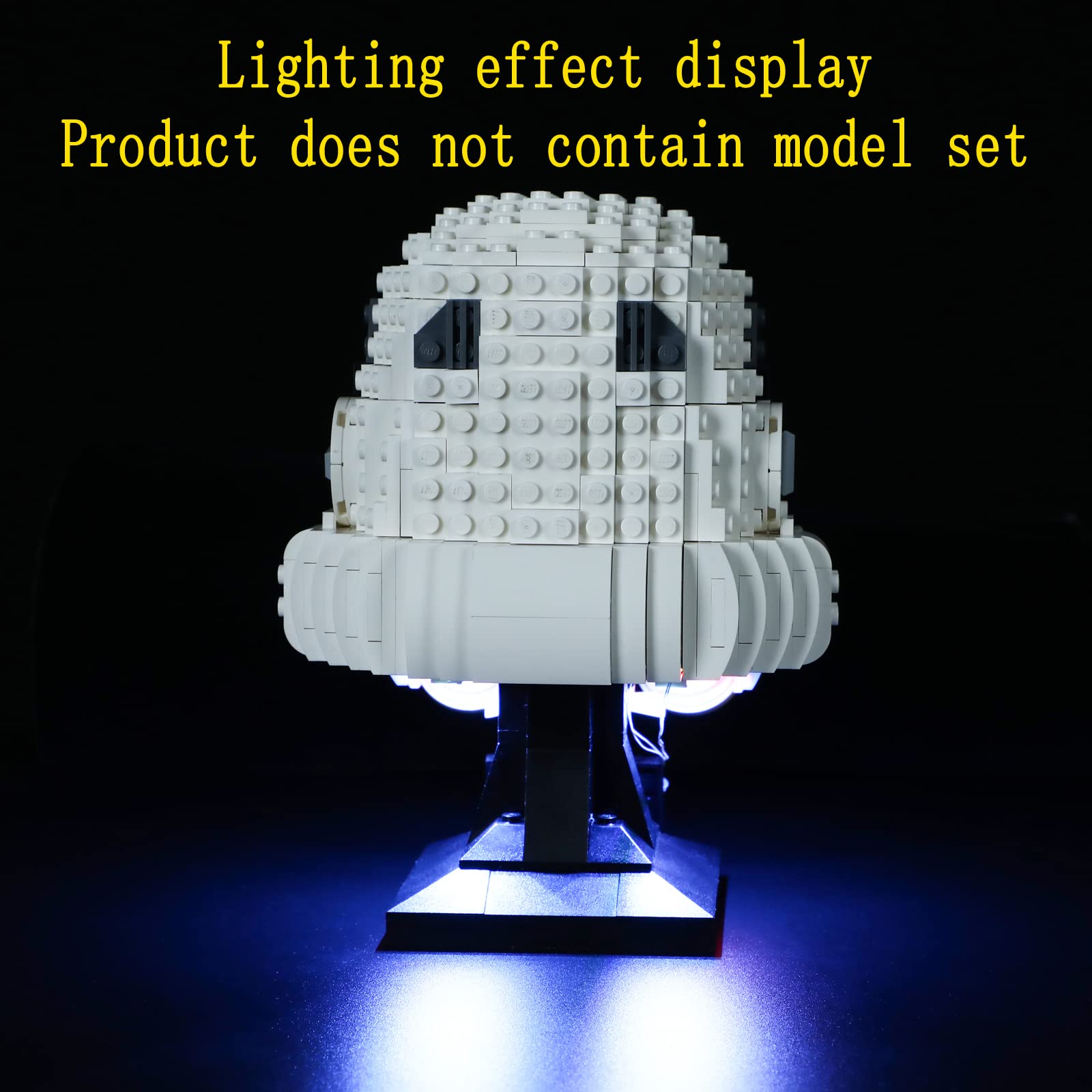 GEAMENT LED Lighting Kit for Lego Star Wars Stormtrooper Helmet 75276 - DIY Light Up Brick Model Accessory (Helmet Not Included) | Perfect for Display, Cosplay, and Star Wars Fan Collections
