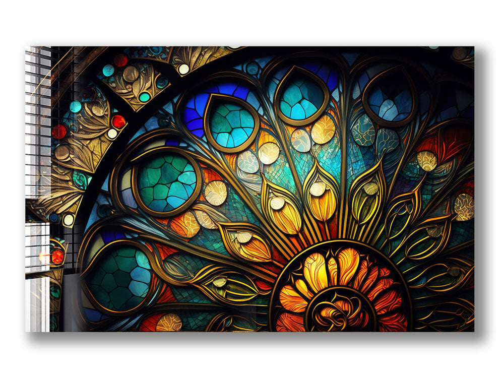 Vibrant Stained Glass Slices - Colorful Window Art Decor for Home, Church & DIY Crafts - Perfect for Sun Catchers, Mosaics & Gifts