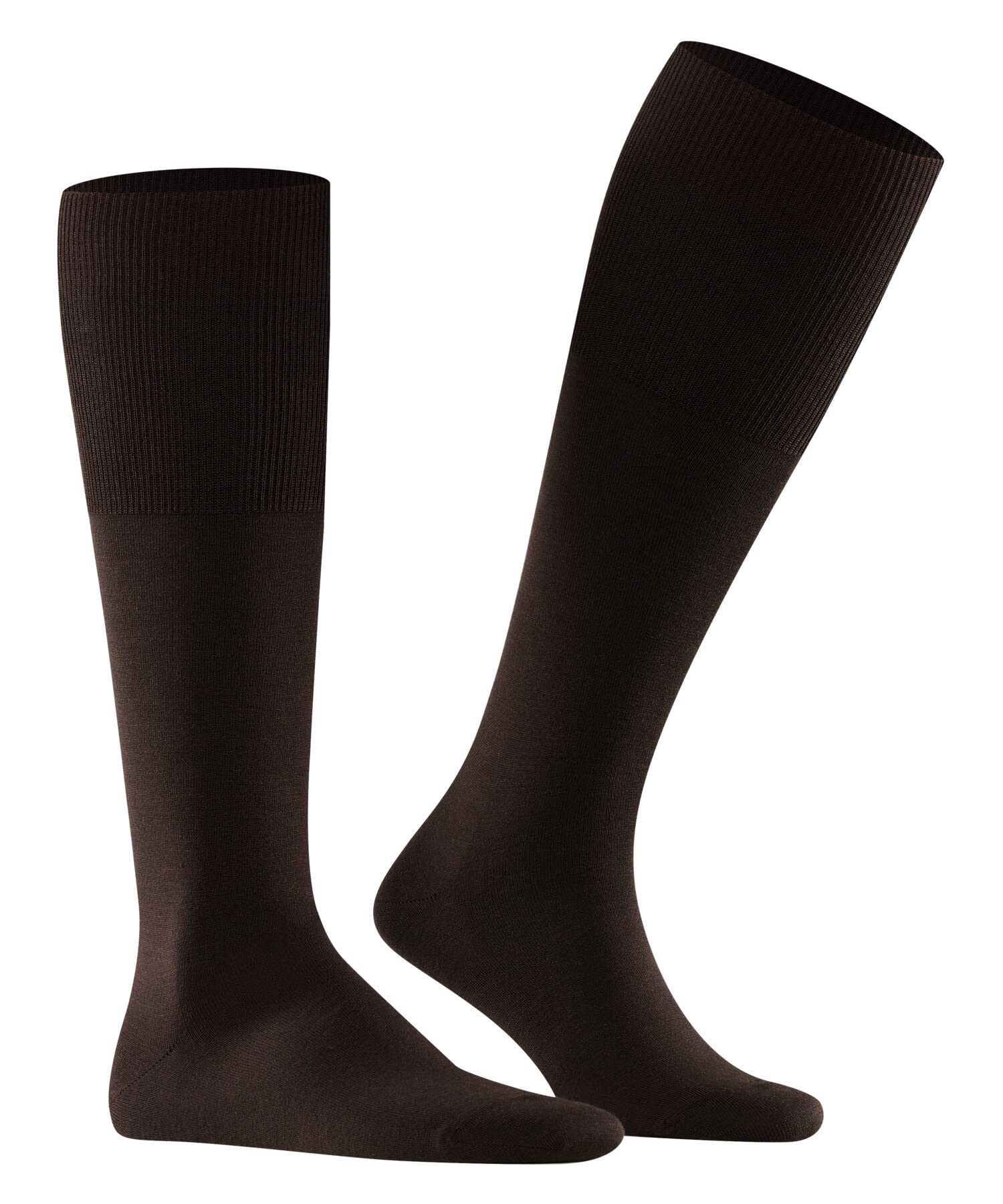 FALKE Men's Knee-High Dress Socks - Breathable Merino Wool & Cotton Blend for Business Travel & Office Wear - Comfortable Formal Socks for Work, Airports & Leisure Activities