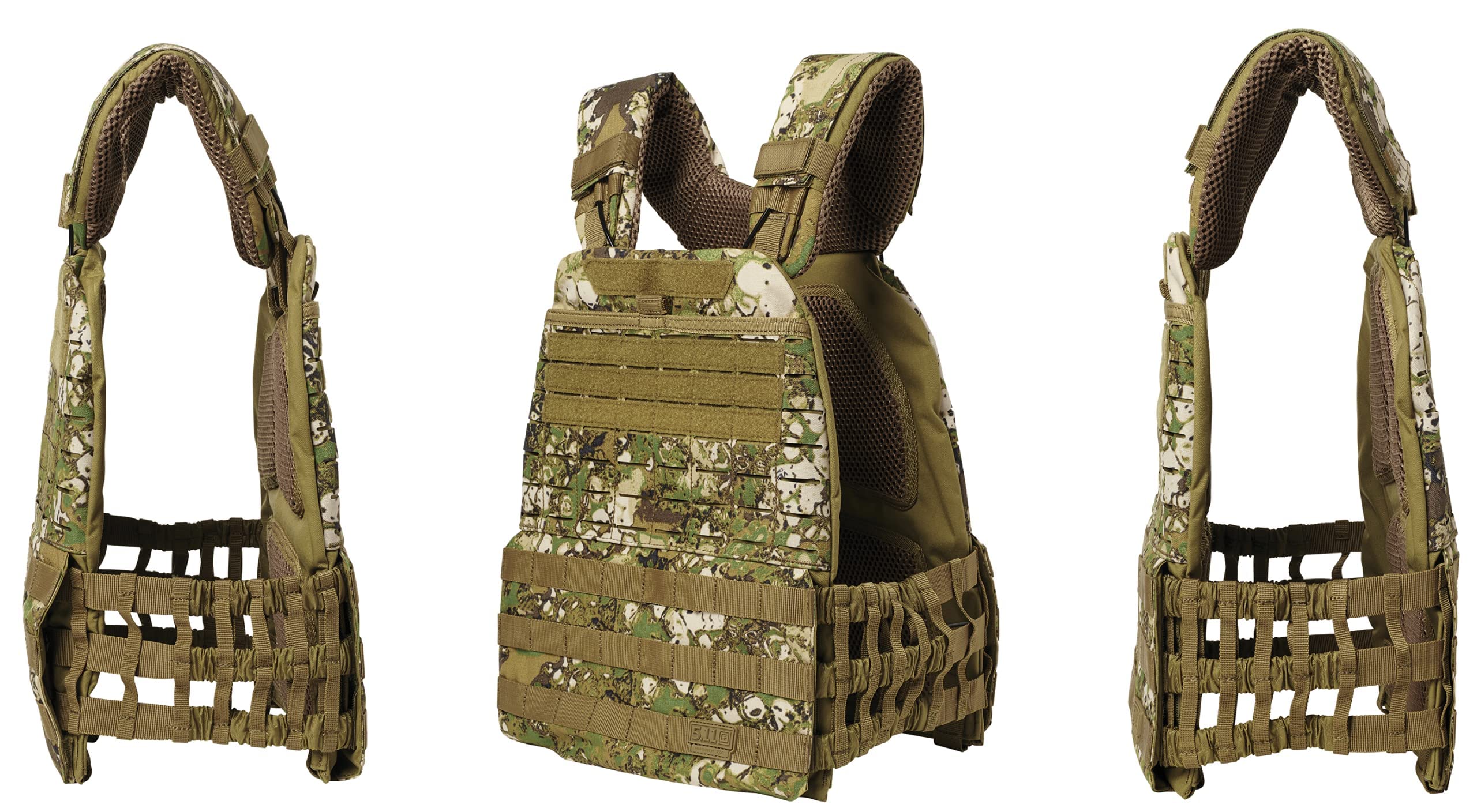5.11 TacTec Tactical Weighted Vest for Fitness & Workout - Lightweight Durable Nylon Construction - Adjustable Waist (XS-XL) - Style 56100 in Dark Navy - Perfect for CrossFit, Running, Strength Training & Military Exercises