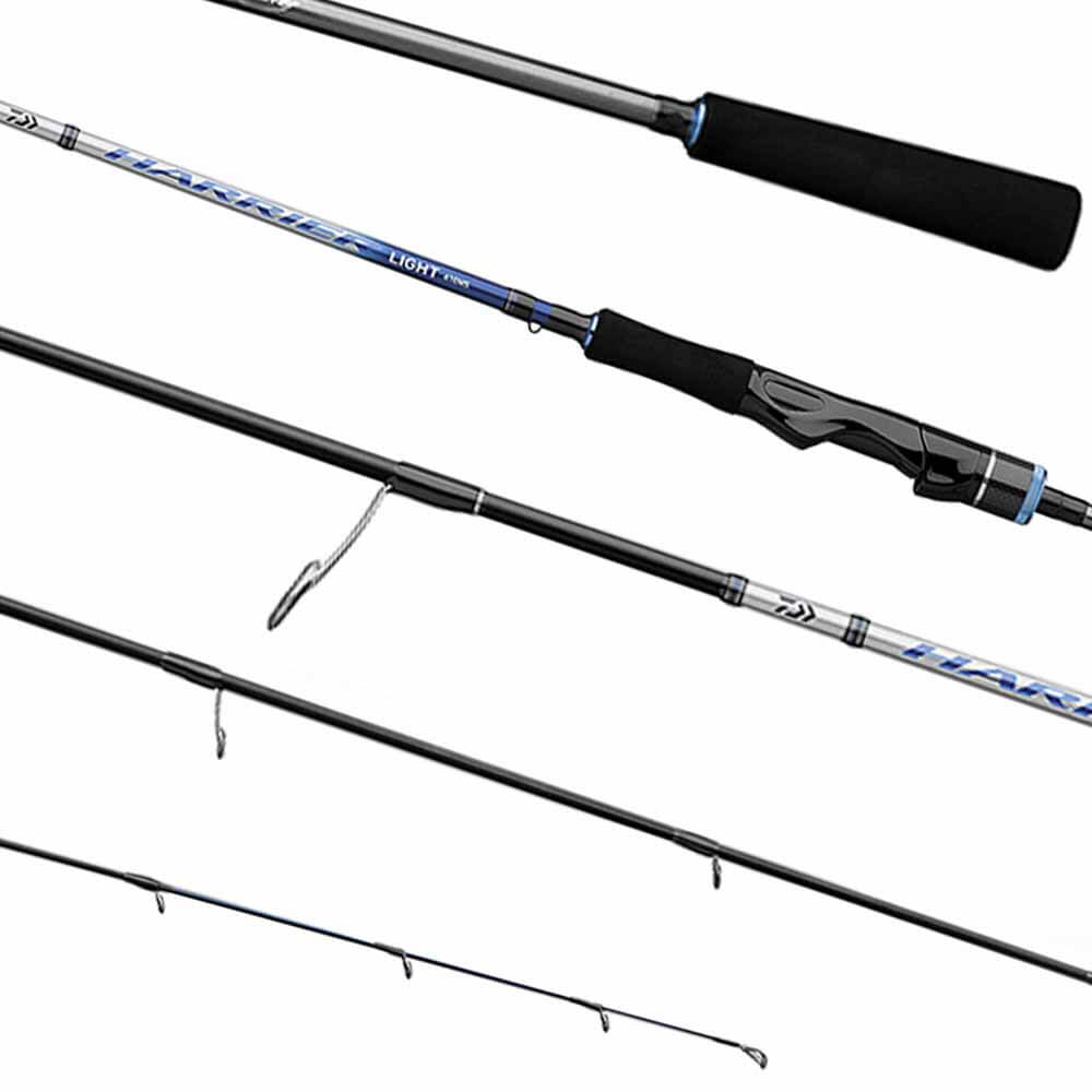 Daiwa Harrier Super Light Jigging Spinning Rod - Ultra Lightweight Saltwater Fishing Rod for Jigging, Casting & Bottom Fishing - Perfect for Offshore, Inshore & Deep Sea Fishing Adventures