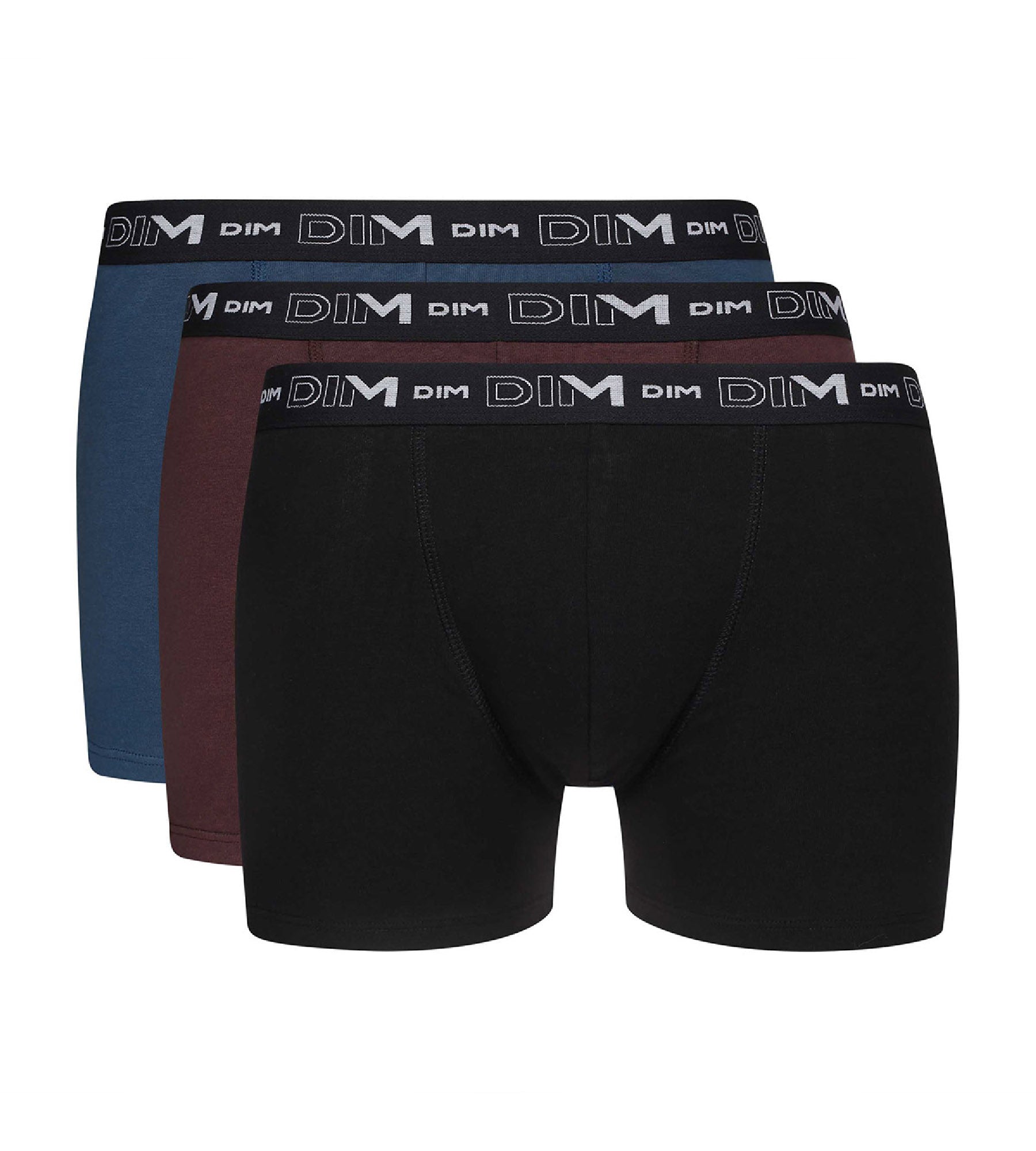 3 Pack Men's Graphic Waistband Boxer Briefs - Black, Brown, Tan - Cotton Stretch Underwear for Everyday Comfort & Casual Wear