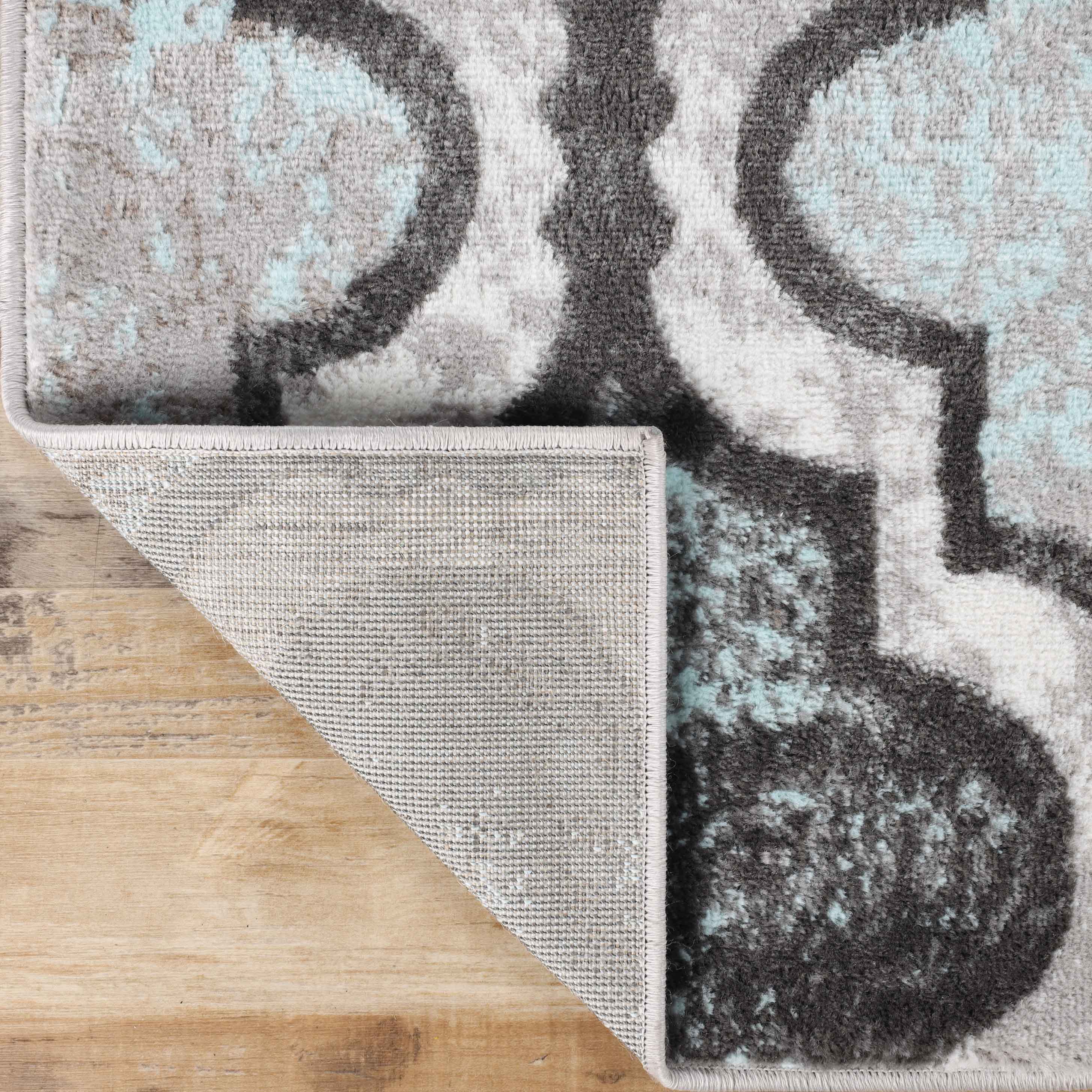 Viking Geometric Trellis Indoor Area Rug & Runner - Non-Slip Boho Chic Carpet for Living Room, Bedroom, Hallway - Perfect for Nordic Home Decor & Cozy Spaces
