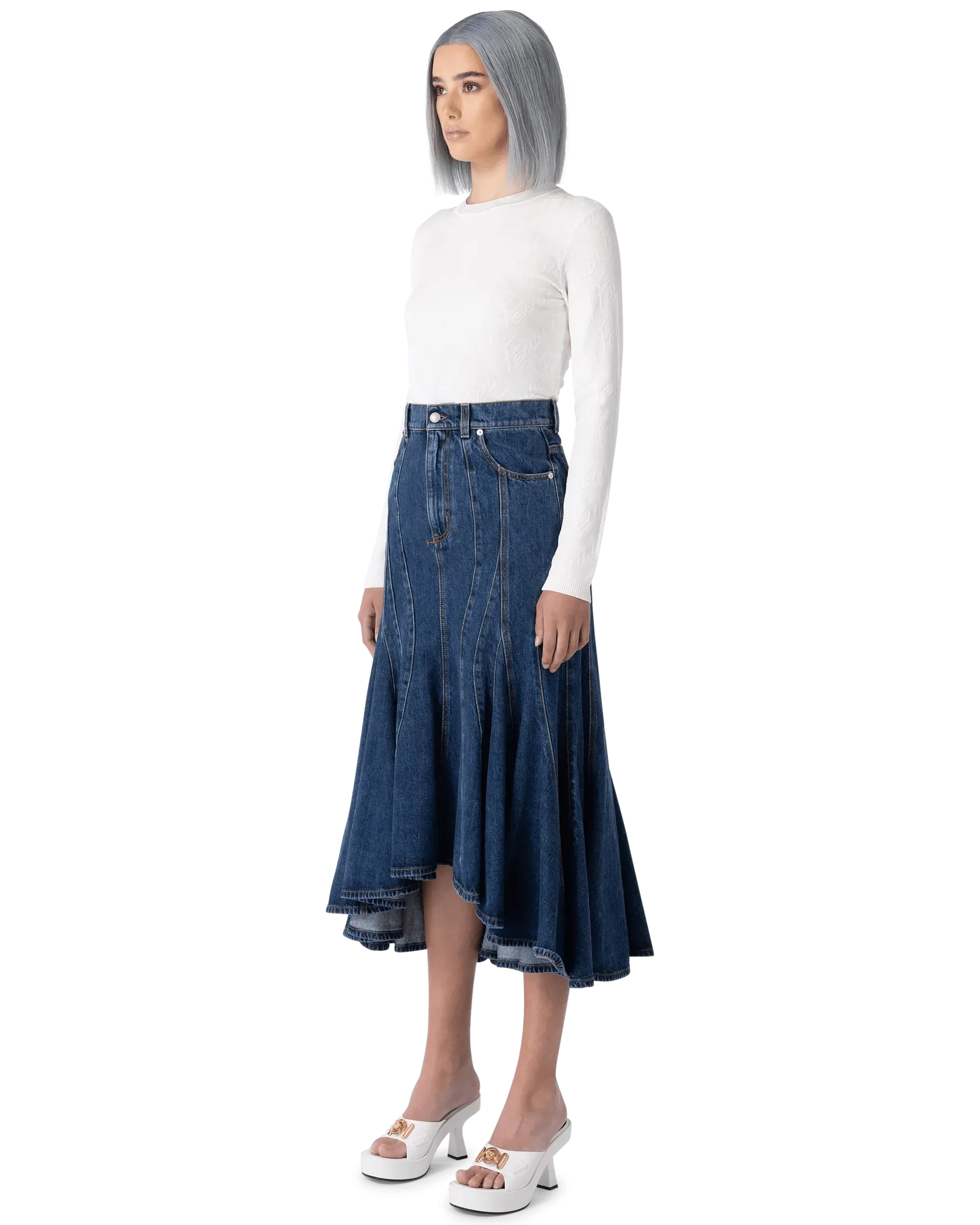 Fendi Women's Long Sleeve Knit Sweater - Soft Cashmere Blend Pullover for Fall & Winter | Perfect for Office Wear, Date Nights & Casual Outfits