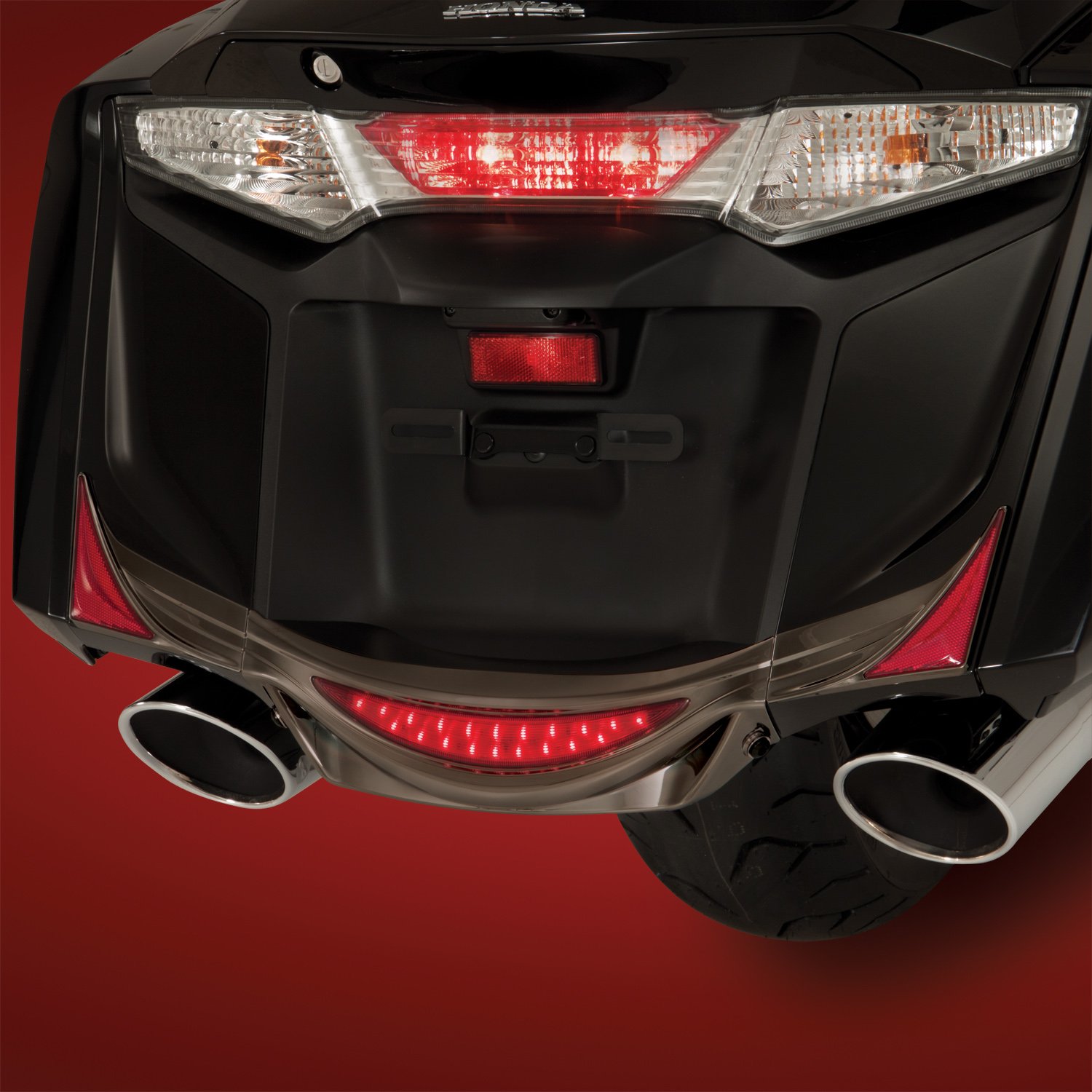 Smoke Chrome Saddlebag Trim - Show Chrome Accessories for Motorcycles