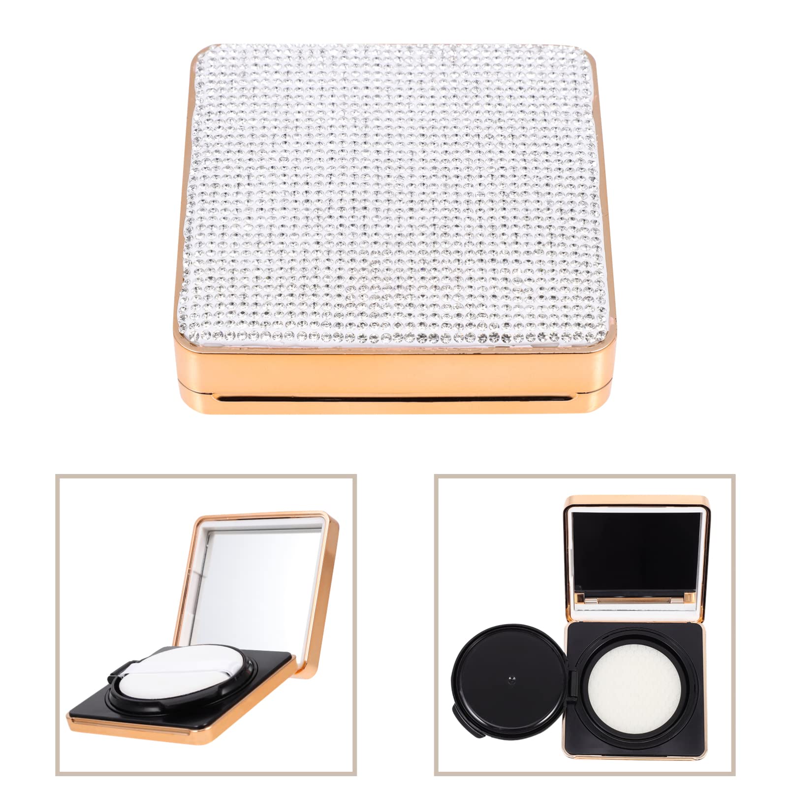 Empty Cosmetic Powder Case - Travel-Friendly Bb Cream & Foundation Holder for Makeup Storage | Perfect for On-the-Go Touchups & Compact Organization