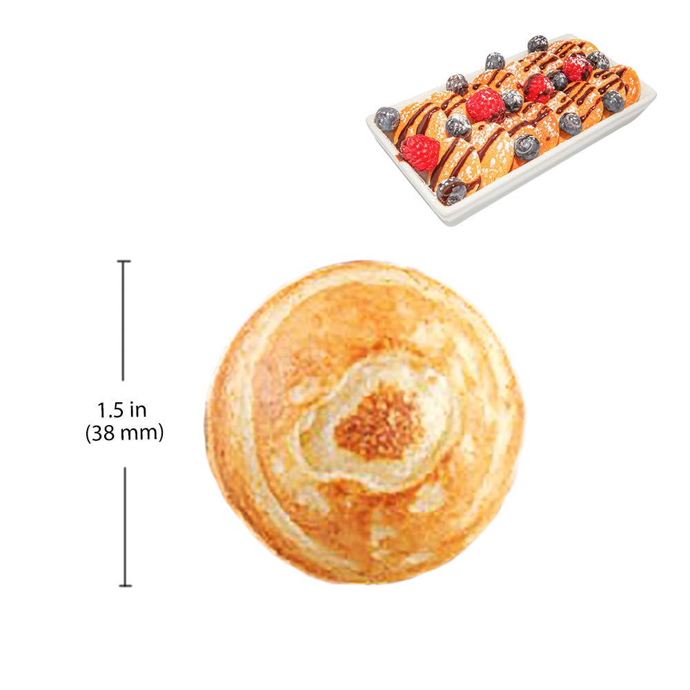 ALDKitchen Mini Dutch Pancake Maker | Non-Stick Poffertjes Iron for 25 Mini Pancakes | Perfect for Breakfast, Brunch & Holiday Gatherings