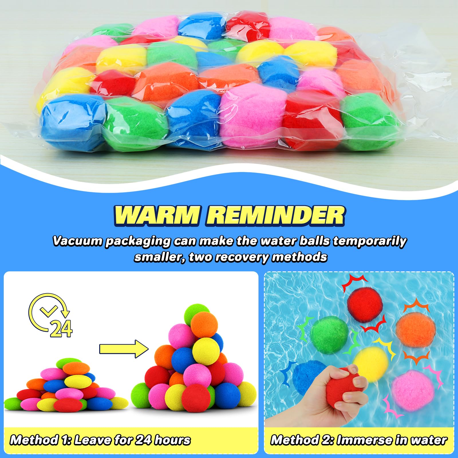 **60Pcs Reusable Water Balloons for Kids - Eco-Friendly Water Balls for Pool, Beach & Backyard Games | Splash Bombs for Summer Fun, Outdoor Water Play & Party Activities**